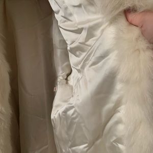 Real Mink size 12 , no tears or stains, long in length! White Cream